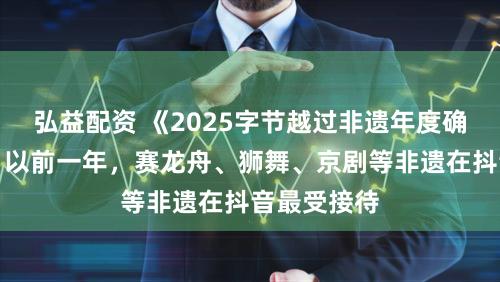 弘益配资 《2025字节越过非遗年度确认》发布：以前一年，赛龙舟、狮舞、京剧等非遗在抖音最受接待