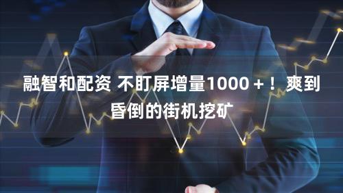 融智和配资 不盯屏增量1000+!爽到昏倒的街机挖矿
