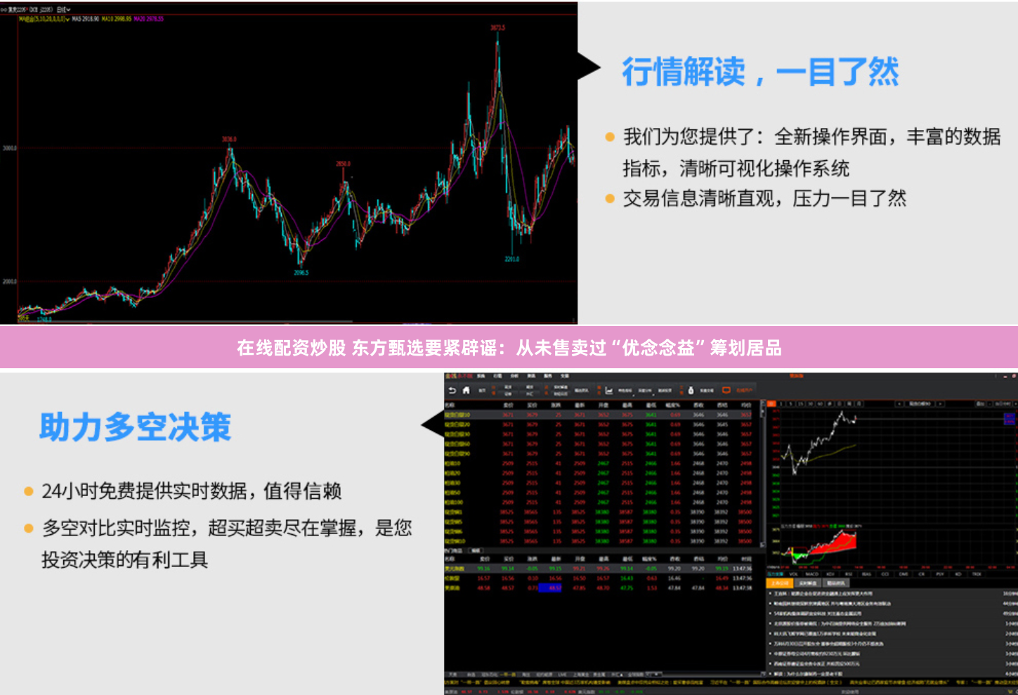 在线配资炒股 东方甄选要紧辟谣：从未售卖过“优念念益”筹划居品