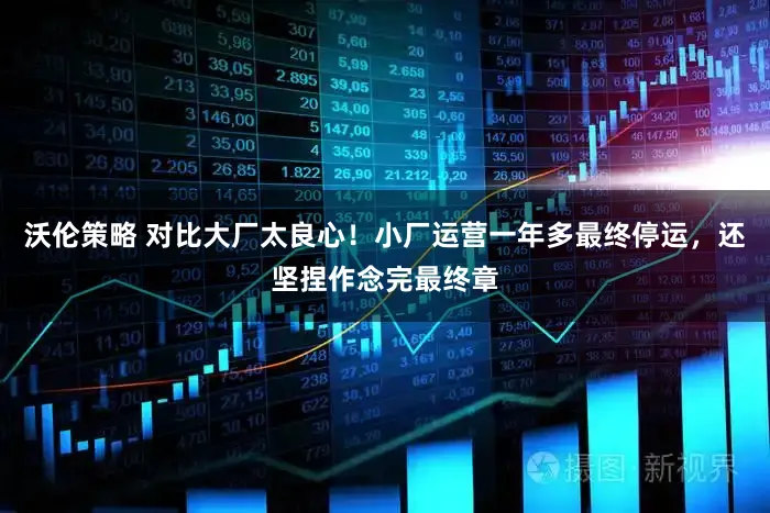 沃伦策略 对比大厂太良心！小厂运营一年多最终停运，还坚捏作念完最终章